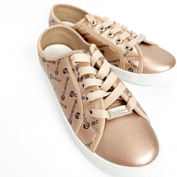 bebe gold sneakers